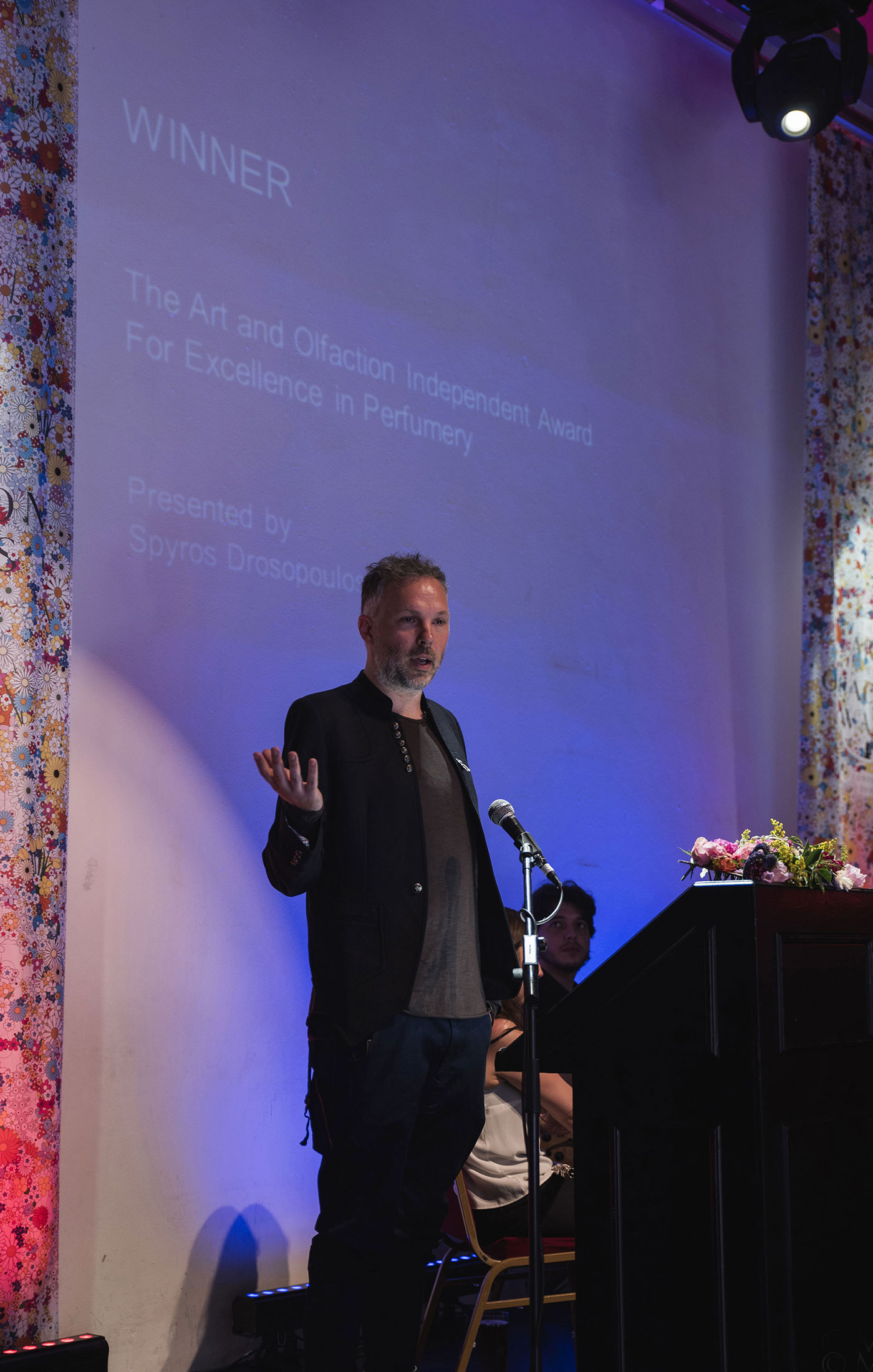 Spyros Drosopoulos at The Art and Olfaction Awards, Photo by Marina Chichi