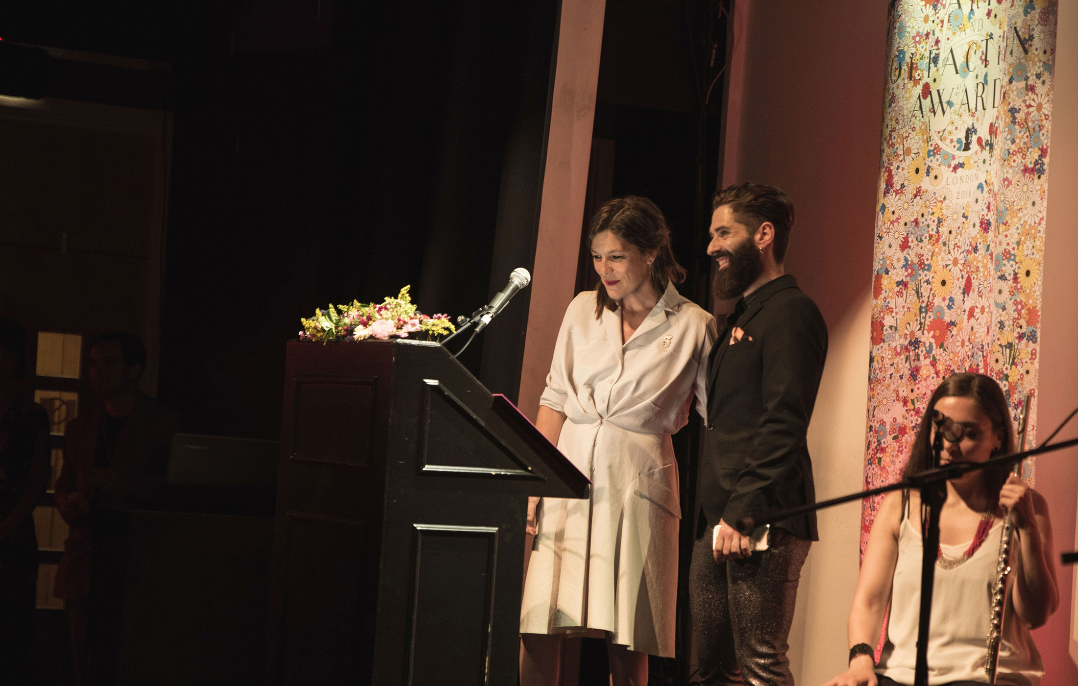 Saskia Wilson-Brown, Miguel Matos at The Art and Olfaction Awards, Photo by Marina Chichi