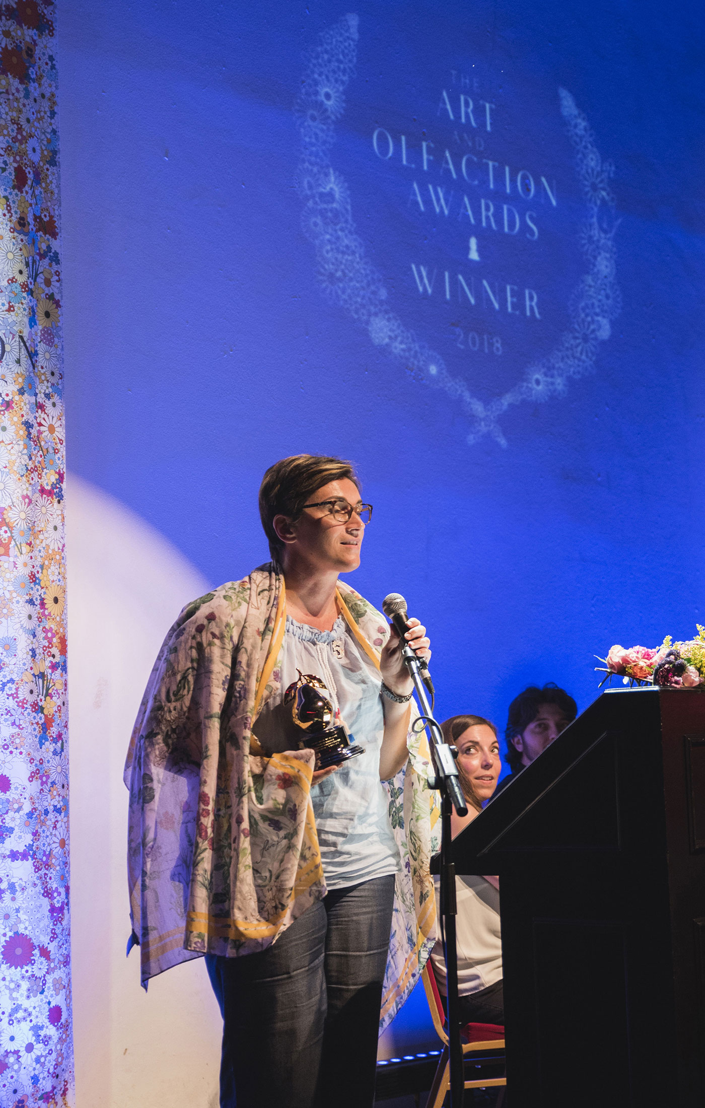 Virginie Roux, at The Art and Olfaction Awards, Photo by Marina Chichi
