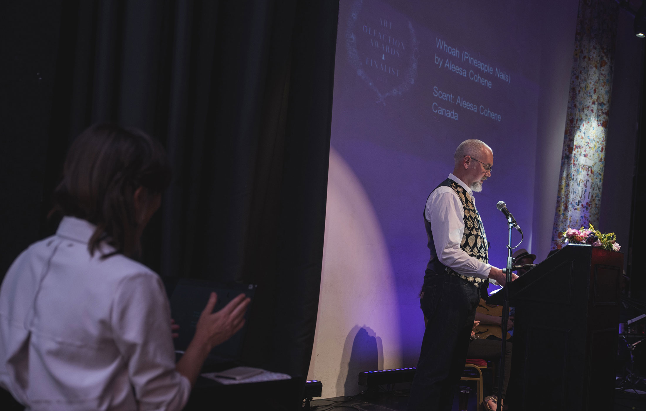 Simon Niedenthal at The Art and Olfaction Awards, Photo by Marina Chichi