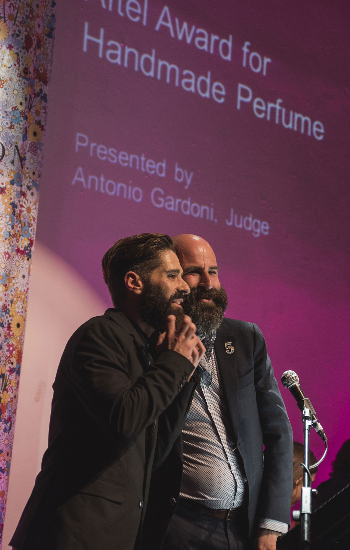 Miguel Matos and Antonio Gardoni at The Art and Olfaction Awards, Photo by Marina Chichi