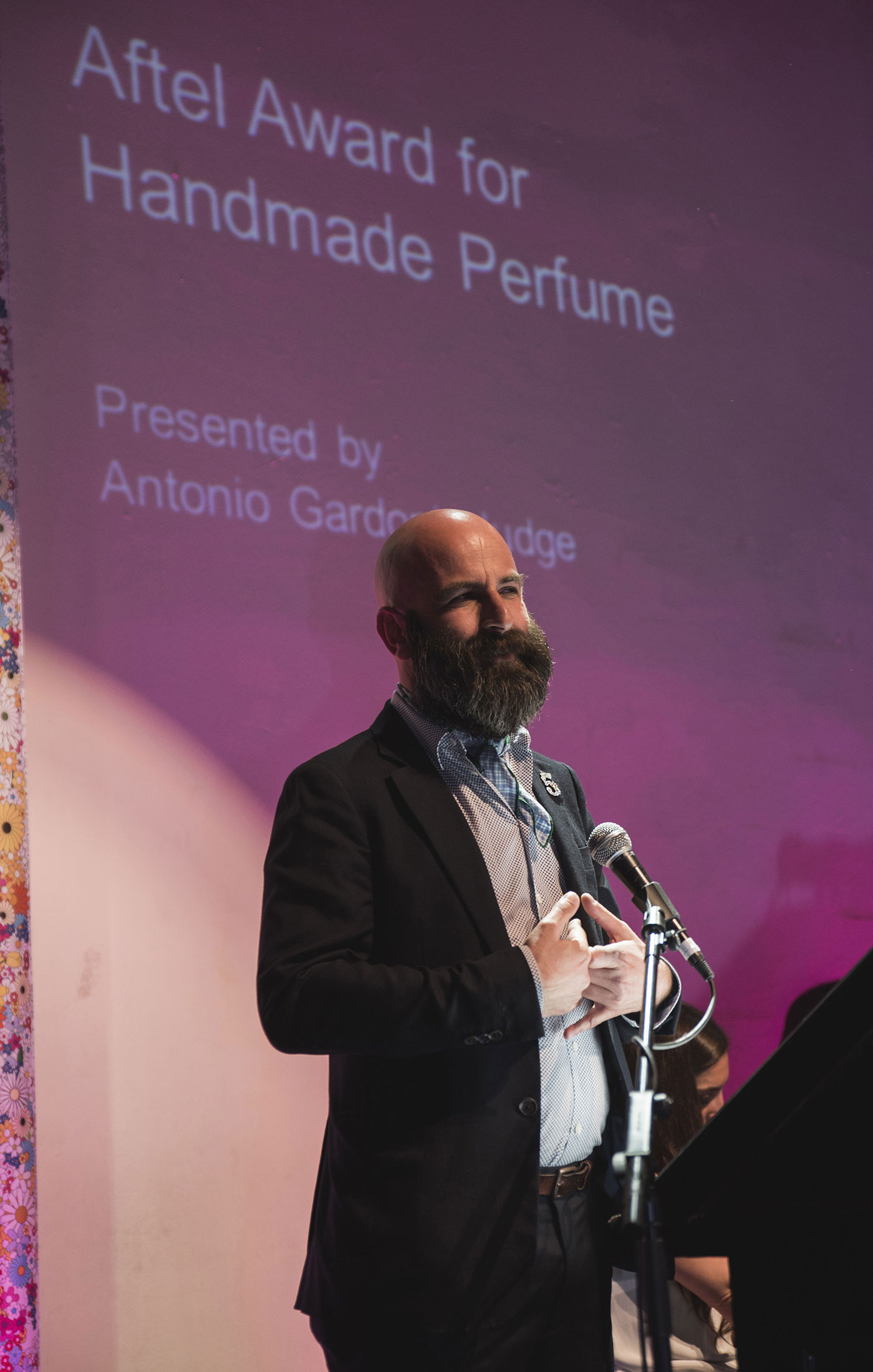 Antonio Gardoni at The Art and Olfaction Awards, Photo by Marina Chichi