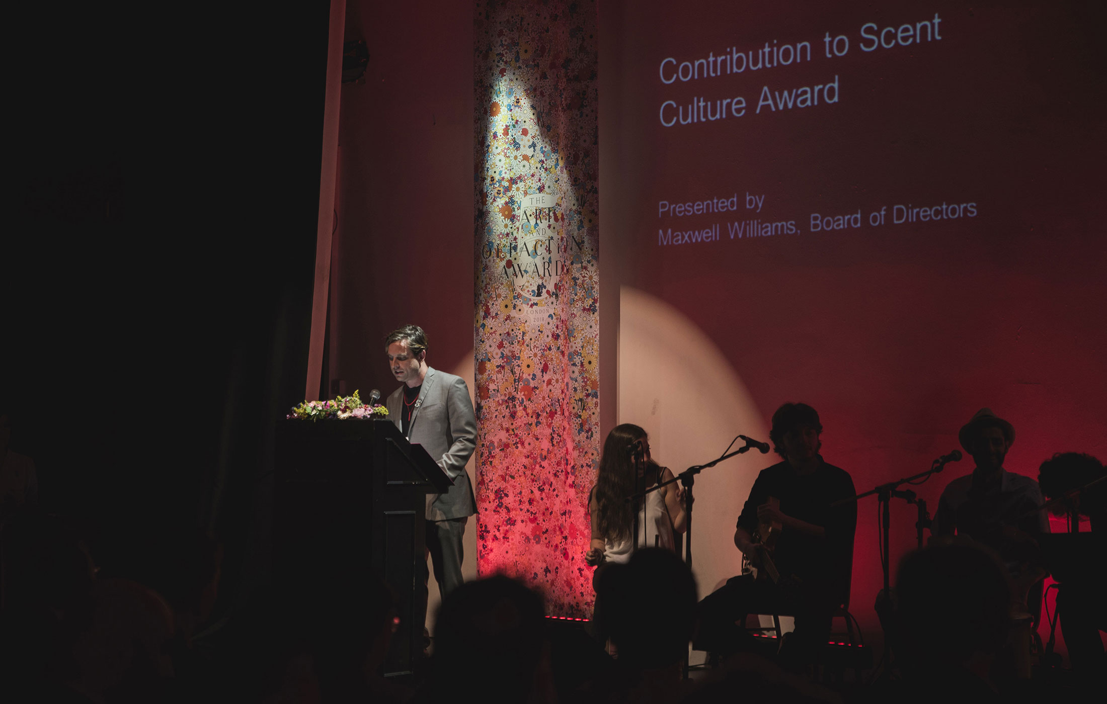 Maxwell Williams at The Art and Olfaction Awards, Photo by Marina Chichi