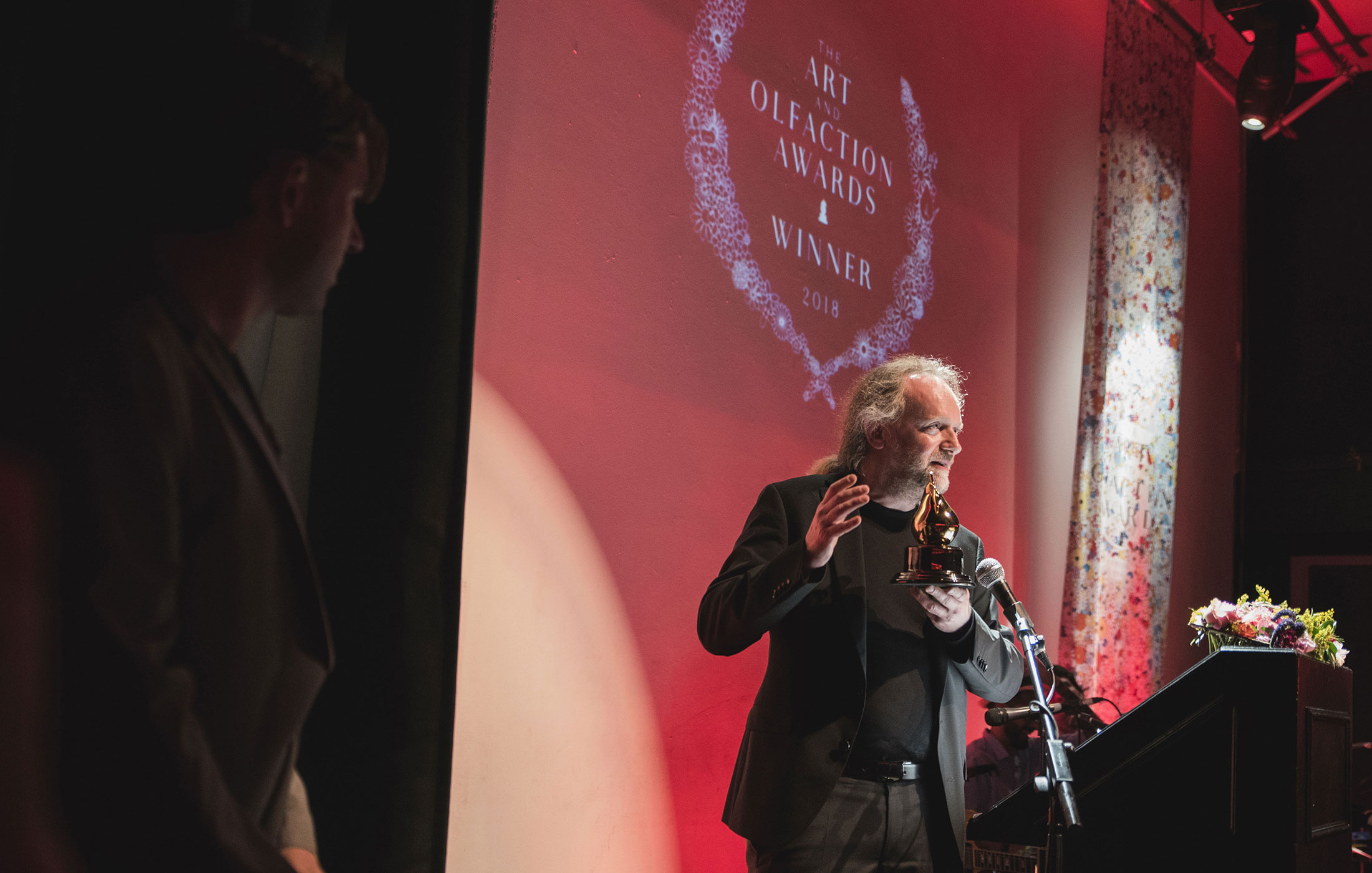 Peter de Cuper at the Art and Olfaction Awards, Photo by Marina Chichi